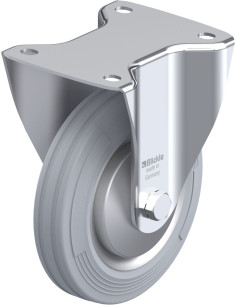 B-VE 160R-SG-FA fiksuotas ratukas dengtas guma