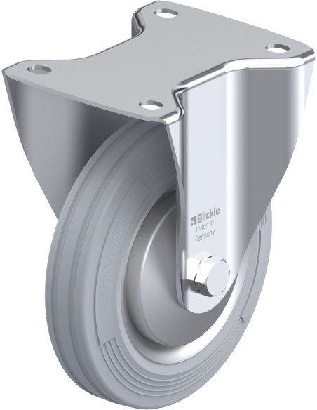 B-VE 160R-SG-FA fiksuotas ratukas dengtas guma