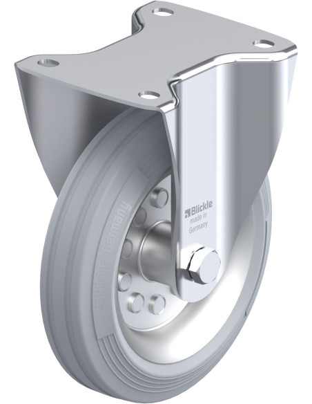 B-VE 180R-SG fiksuotas ratukas dengtas guma