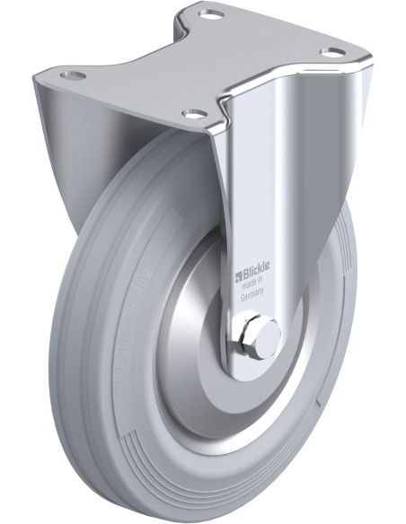 B-VE 200R-SG-FA fiksuotas ratukas dengtas guma