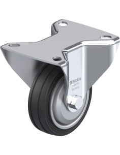 B-VE 80R-FA fiksuotas ratukas dengtas guma