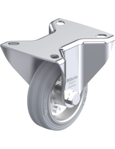 B-VE 80R-SG fiksuotas ratukas dengtas guma