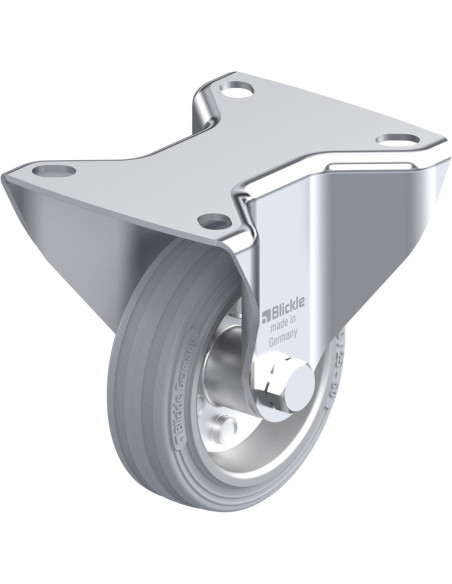 B-VE 80R-SG fiksuotas ratukas dengtas guma