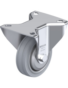 B-VE 80R-SG-FA fiksuotas ratukas su guma, 80 mm