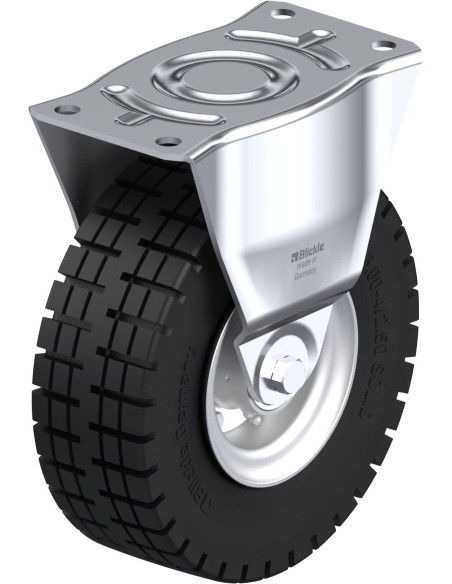 B-VLE 255K fiksuotas ratukas su pneumatine padanga