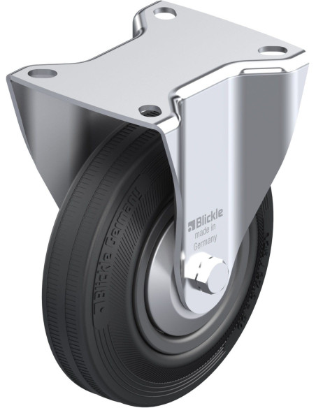 B-VPP 125R-FA fiksuotas ratukas dengtas guma