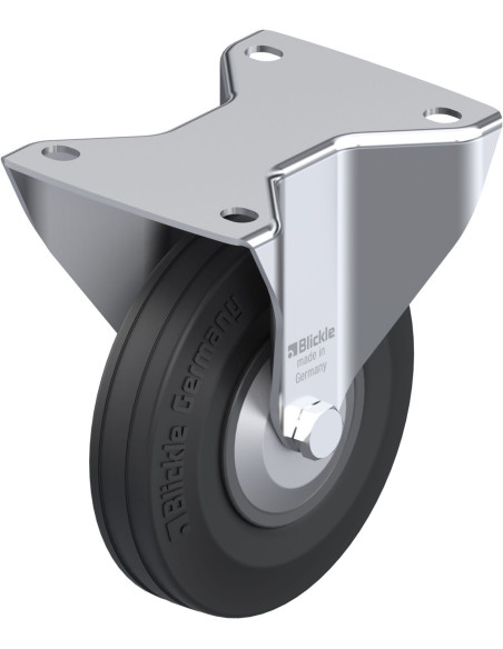 B-VPP 140G-FA fiksuotas ratukas dengtas guma