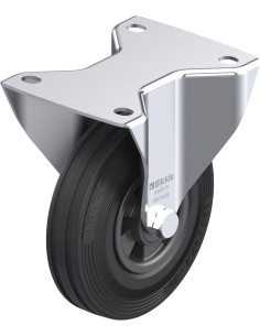 B-VPP 140R fiksuotas ratukas dengtas guma