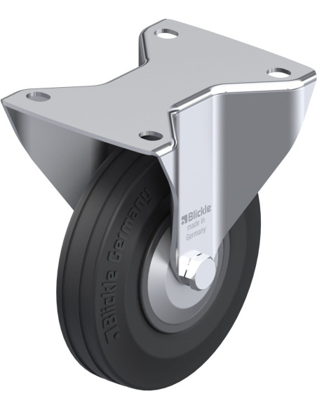 B-VPP 140R-FA fiksuotas ratukas dengtas guma