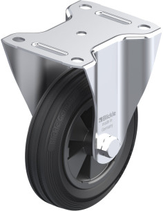 B-VPP 150G fiksuotas ratukas dengtas guma