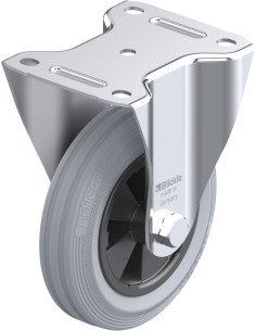 B-VPP 150G-SG fiksuotas ratukas su guma 150 mm