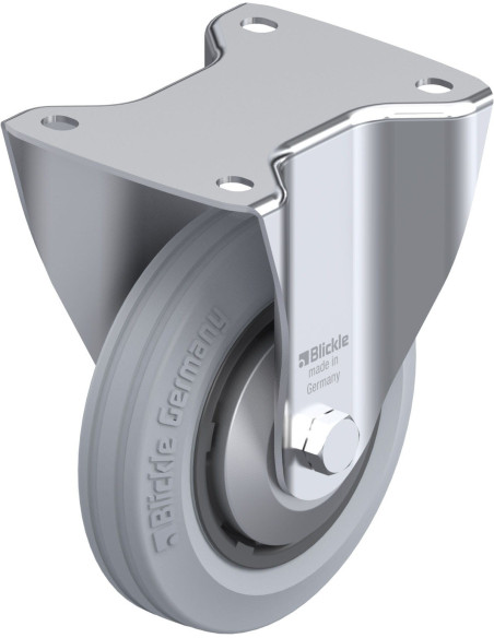 B-VPP 150G-SG-FA fiksuotas ratukas dengtas guma