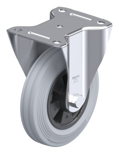 B-VPP 160R-SG fiksuotas ratukas dengtas guma