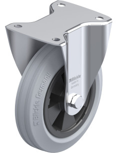 B-VPP 180R-SG fiksuotas ratukas dengtas guma