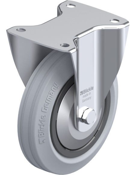 B-VPP 180R-SG-FA fiksuotas ratukas dengtas guma