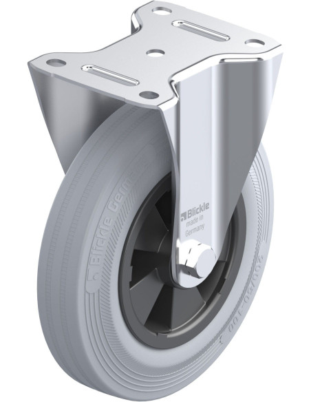 B-VPP 200R-SG fiksuotas ratukas dengtas guma