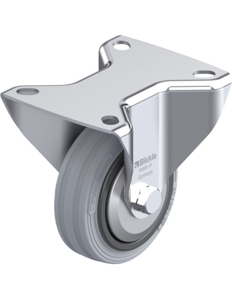 B-VPP 80R-SG-FA fiksuotas ratukas dengtas guma