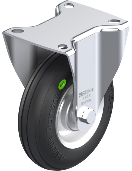 B-VW 125R fiksuotas ratukas dengtas guma