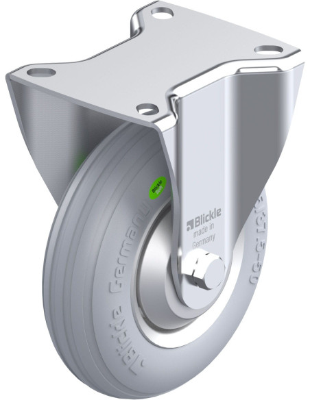 B-VW 125R-SG-FA fiksuotas ratukas dengtas guma