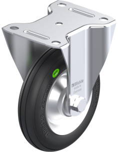 B-VW 162R fiksuotas ratukas dengtas guma