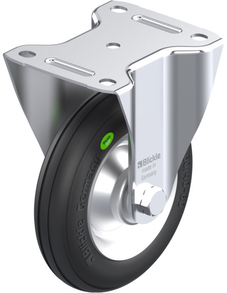 B-VW 162R fiksuotas ratukas dengtas guma