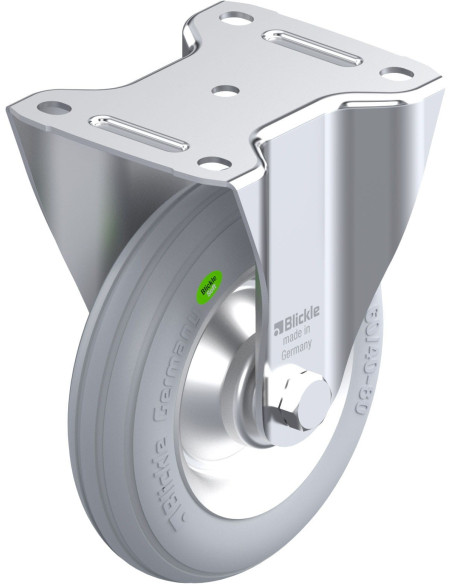 B-VW 162R-SG fiksuotas ratukas dengtas guma