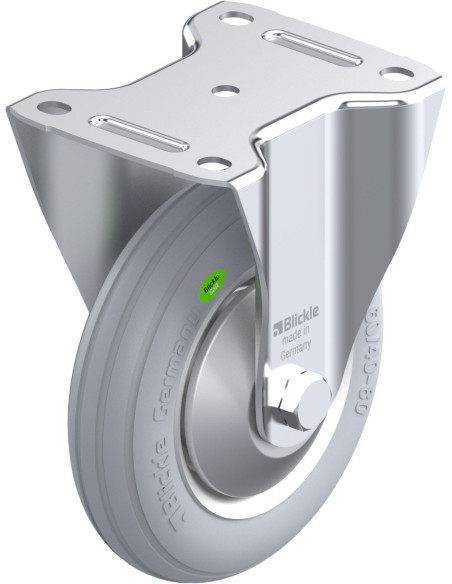 B-VW 162R-SG-FA fiksuotas ratukas dengtas guma