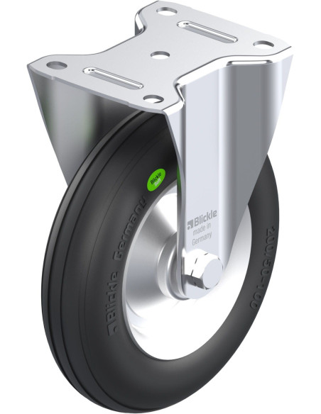 B-VW 202R fiksuotas ratukas dengtas guma