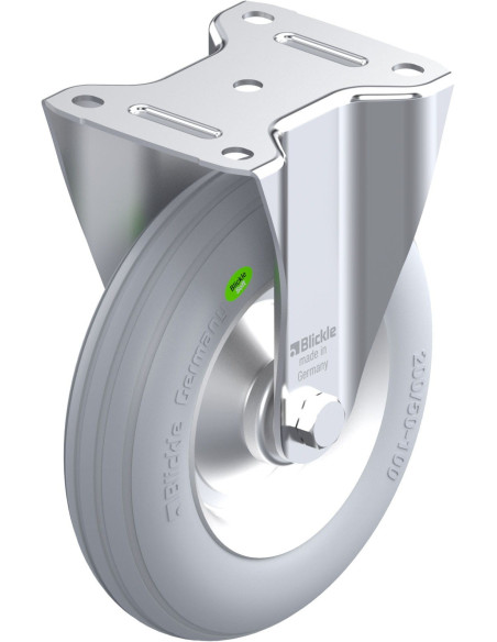 B-VW 202R-SG fiksuotas ratukas su minkšta guma