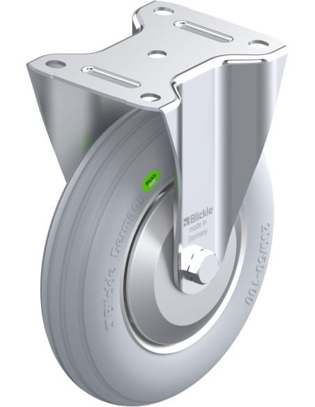 B-VW 202R-SG-FA fiksuotas ratukas dengtas guma