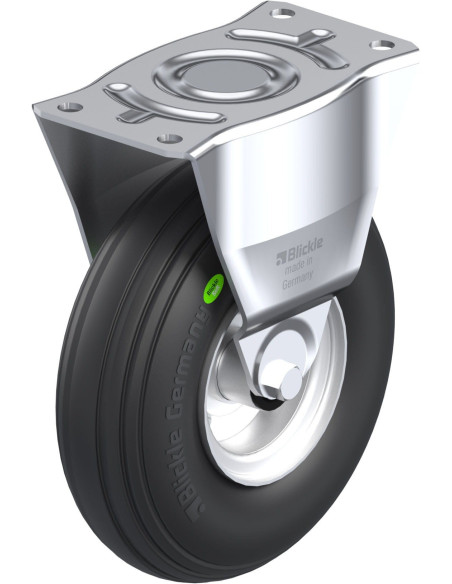 B-VW 260R fiksuotas ratukas dengtas guma