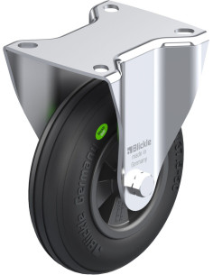 B-VWPP 125G fiksuotas ratukas dengtas guma