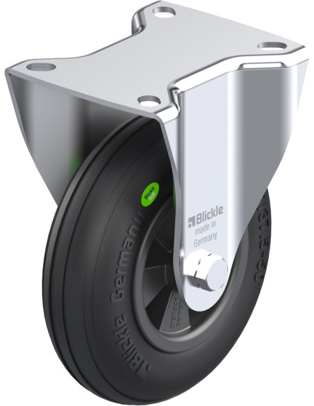 B-VWPP 125G fiksuotas ratukas dengtas guma