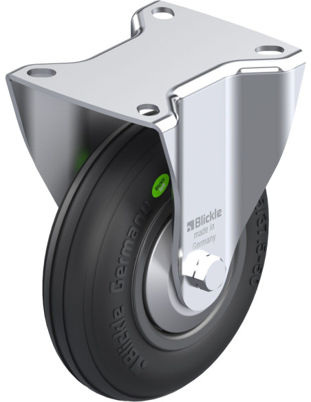 B-VWPP 125G-FA fiksuotas ratukas dengtas guma