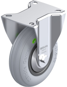 B-VWPP 125G-SG-FA fiksuotas ratukas dengtas guma