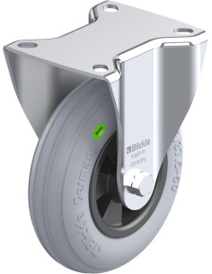 B-VWPP 125R-SG fiksuotas ratukas dengtas guma