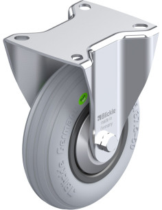 B-VWPP 125R-SG-FA fiksuotas ratukas dengtas guma