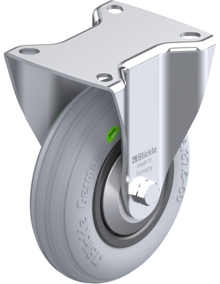 B-VWPP 125R-SG-FA fiksuotas ratukas dengtas guma