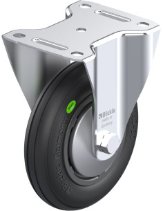 B-VWPP 160R-FA fiksuotas ratukas dengtas guma