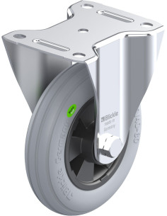 B-VWPP 160R-SG fiksuotas ratukas dengtas guma