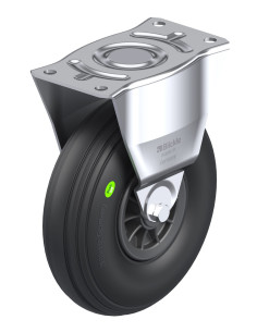 B-VWPP 260R fiksuotas ratukas dengtas guma