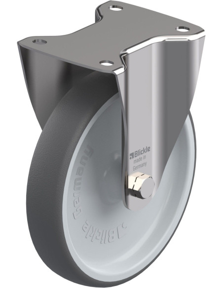 BX-PATH 200G - 200 mm fiksuotas ratukas iš nerūdijančio