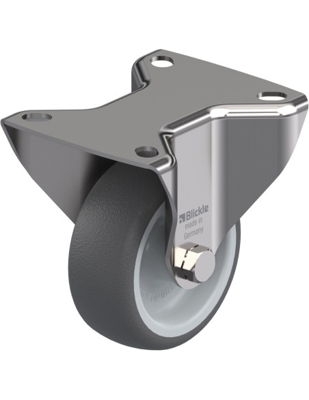 BX-PATH 80G - Nerūdijantis plieno fiksuotas ratukas