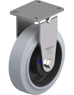 BX-POEV 160XKA-1-SG fiksuotas ratukas dengtas guma