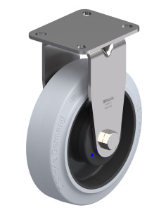 BX-POEV 160XKA-1-SG-GKN fiksuotas ratukas dengtas guma