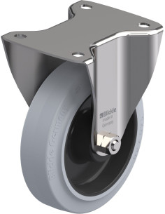 BX-POEV 160XR-SG fiksuotas ratukas dengtas guma