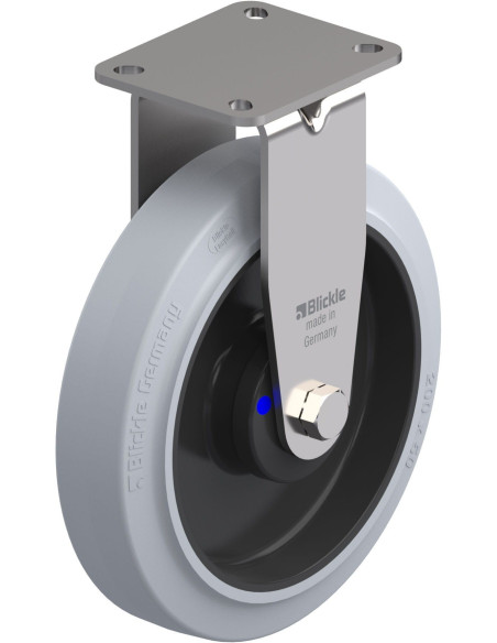 BX-POEV 200XKA-1-SG-GKN fiksuotas ratukas dengtas guma