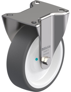 Poliuretano ratukas BX-POTH 125KAD, 125 mm, fiksuotas