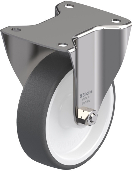 BX-POTH 150G - Nerūdijantis plieno ratukas su poliuretanu