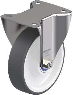 BX-POTH 160XK - Nerūdijantis plieno fiksuotas ratukas